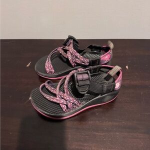 Chaco Kids Sandals in Black and Pink